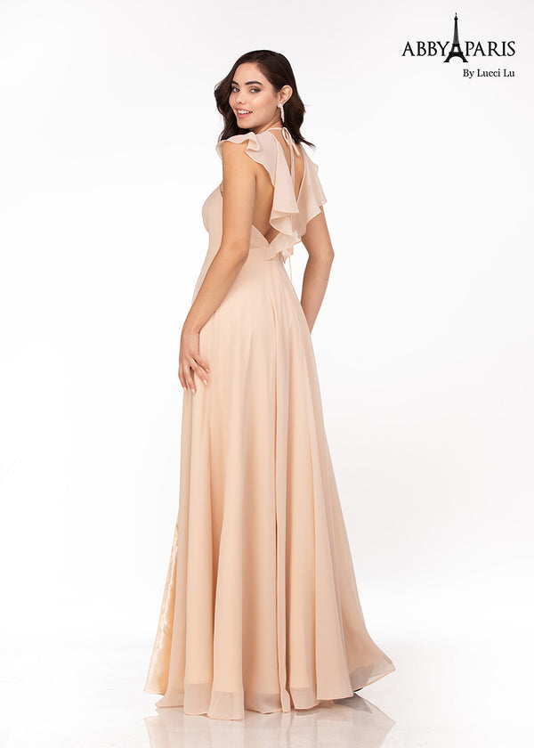 Lucci Lu style 93123 dress in blush back