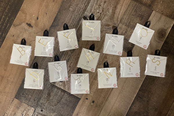 Large Initial Necklace