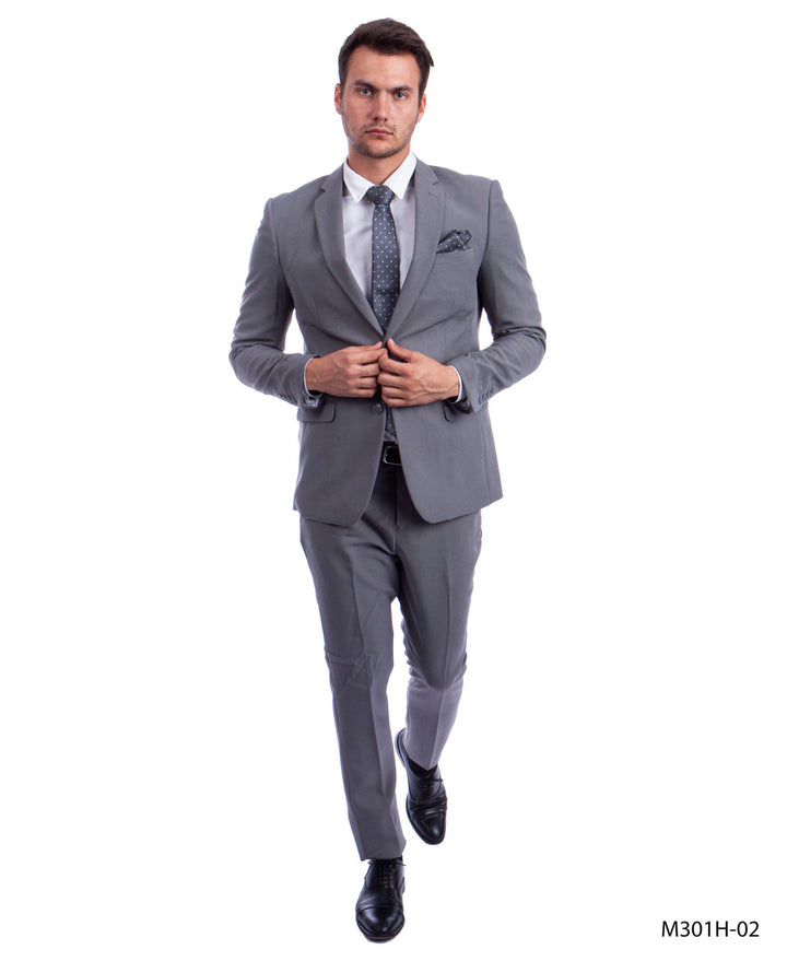 New Light Grey Vitto 2 Piece Hybrid Fit Suit