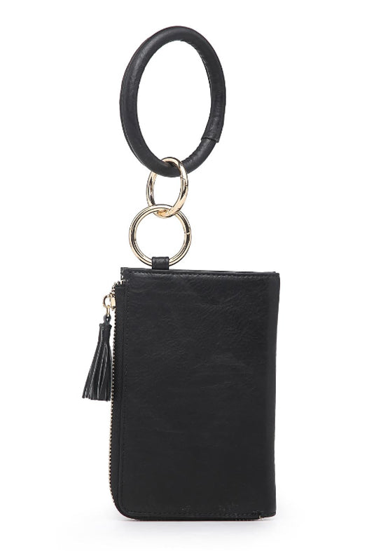 Liv Bangle Wrist Wallet - Black