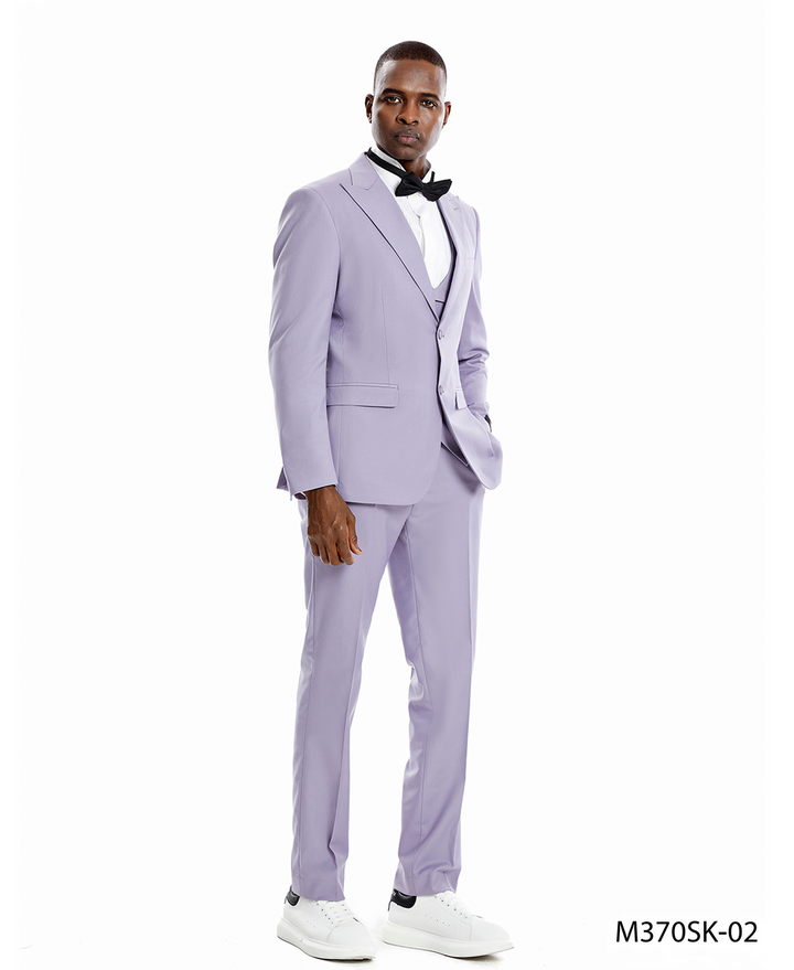 Lavender Tazzio Slim 3pc Suit