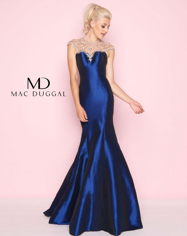 Mac Duggal 66492L Sapphire Mermaid Dress