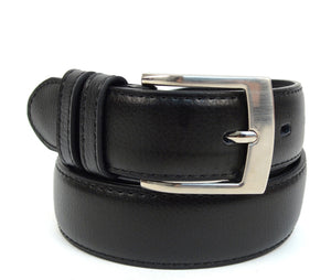 Men's Dressy Genuine Leather Black Belt Umo Lorenzo 