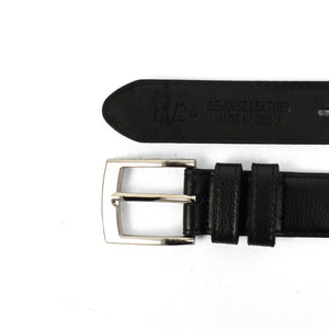 Men's Dressy Genuine Leather Black Belt Umo Lorenzo 