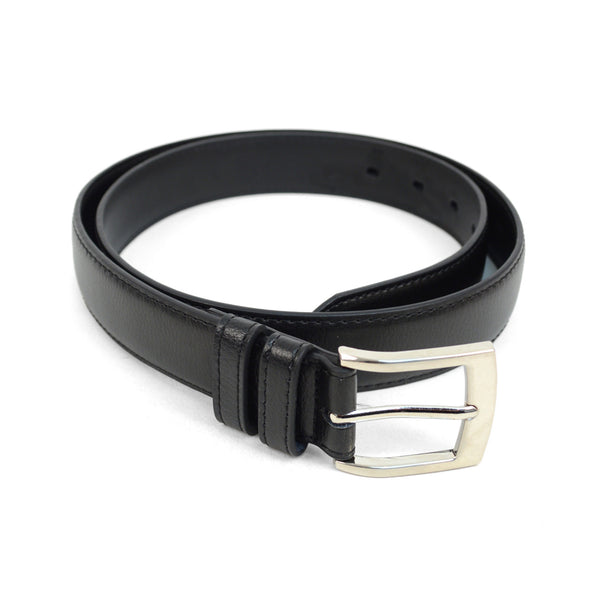 Men's Dressy Genuine Leather Black Belt Umo Lorenzo 