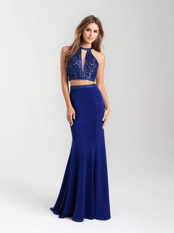 Madison James 20-348 Royal Beaded 2 Piece Sheath Dress