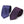 Laurant Bennet Vibrant Purple Square Pattern Woven Tie