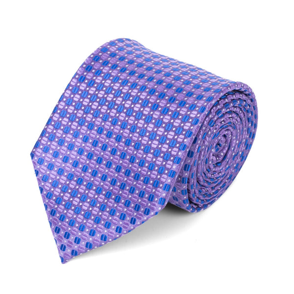 Laurant Bennet Lavender Square Design Woven Tie