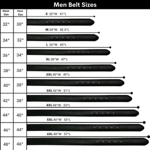 Men's Black & Brown Reversible Belt Size Chart Umo Lorenzo 