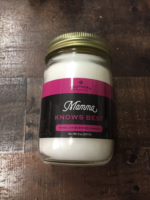 "Momma Knows Best" Southern Sayings 9oz Candle Boutique on Millstone 