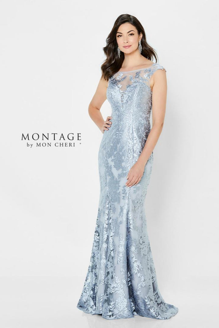 MONTAGE by Mon Cheri 119932 Silver Grey Evening Dress