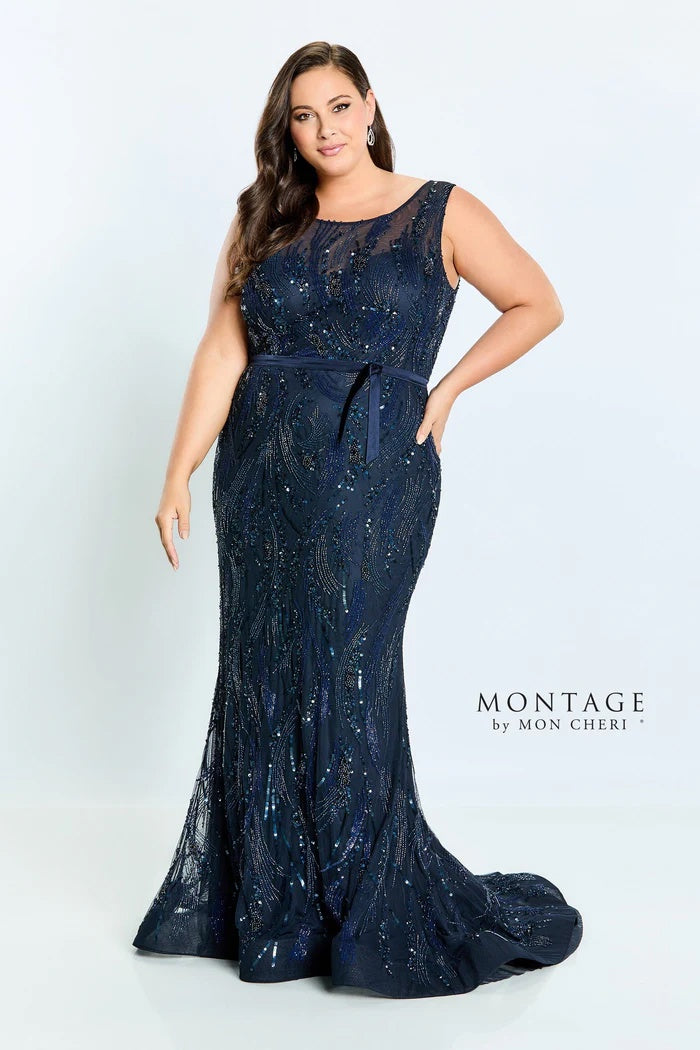 MONTAGE by Mon Cheri 221965 Midnight Blue Evening Dress