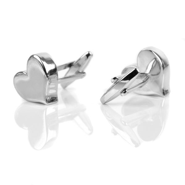 Heart Cufflinks available at Formalwear Outlet Hillsborough, NC