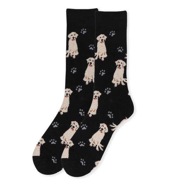 Golden Retriever Yellow Lab Novelty Socks available at Formalwear Outlet Hillsborough, NC