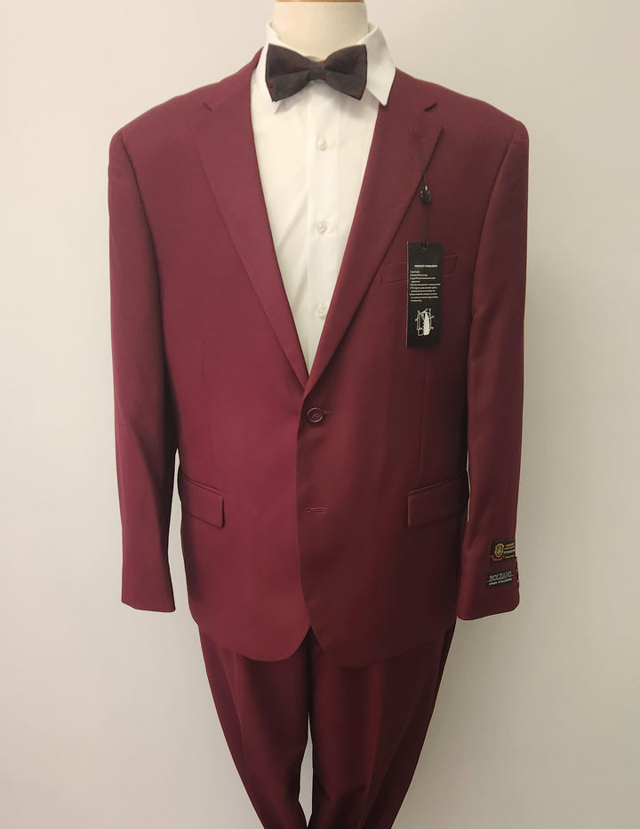 New Burgundy Traditional Fit Bolzano Suit