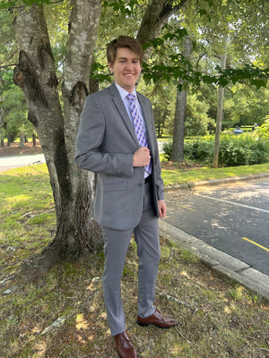 New Azzuro Grey 2 Piece Slim Fit Suit Azzuro 