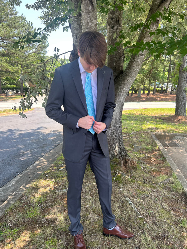 New Caravelli Grey 2 Piece Slim Fit Suit Caravelli 