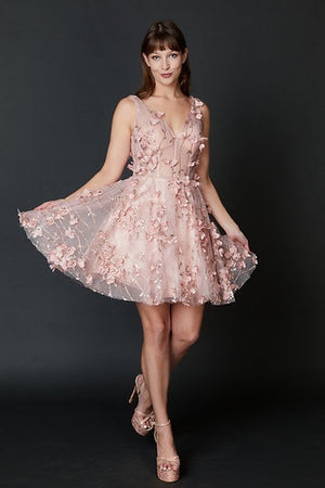 NINA CANACCI 519 Blush Cocktail Dress Nina Canacci 