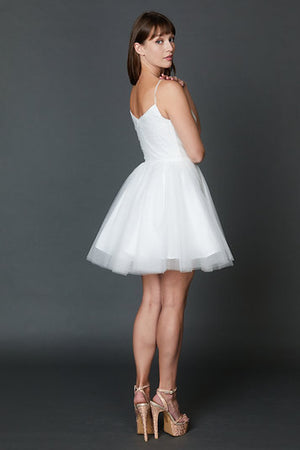 NINA CANACCI 607 Ivory Tulle Cocktail Dress Nina Canacci 