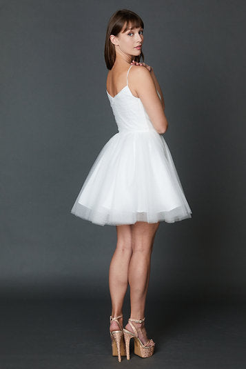 NINA CANACCI 607 Ivory Tulle Cocktail Dress Nina Canacci 