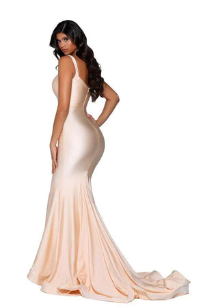Portia & Scarlett PS6339 Sweetheart Lycra Fitted Dress Portia & Scarlett 