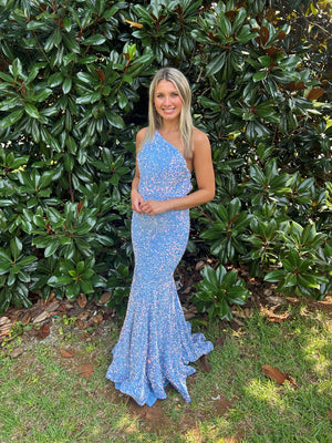 Portia & Scarlett PS22350 Sequin One Shoulder Dress Allure Bridals 