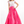 Rachel Allan 2059 White Lace Bodice Fuchsia Skirt Ballgown