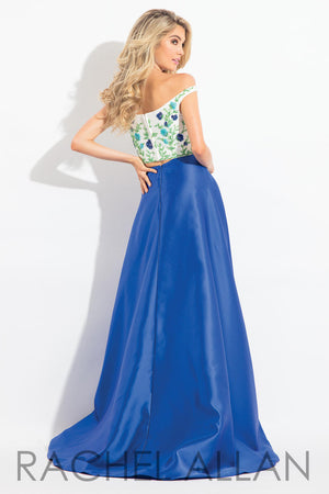 Rachel Allan 6081 White Royal 2 Piece A-Line Dress Rachel Allan 