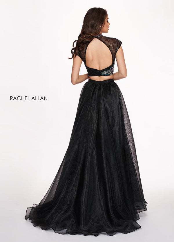 Rachel Allan 6403 Black 2 Piece A-Line Dress Rachel Allan 