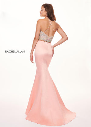 Rachel Allan 6478 Blush 2 Piece Fit-n-Flare Dress *FINAL SALE* Rachel Allan 