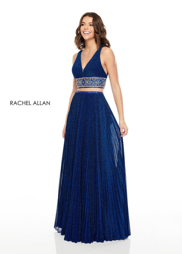 Rachel Allan 7099 Shimmering Royal 2 Piece Dress Rachel Allan 