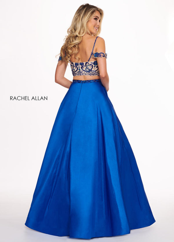Rachel Allan 6534 Royal 2 Piece Taffeta A-Line Dress Rachel Allan 