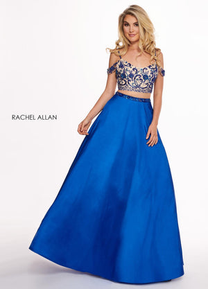Rachel Allan 6534 Royal 2 Piece Taffeta A-Line Dress Rachel Allan 