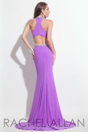 Rachel Allan 2005 Lilac 2 Piece Jersey Dress Rachel Allan 