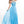 Rachel Allan 2057 Sky Blue Flowy Chiffon Dress Rachel Allan 