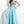 Rachel Allan 6131 Aqua 2 Piece A-Line Dress with Cap Sleeves