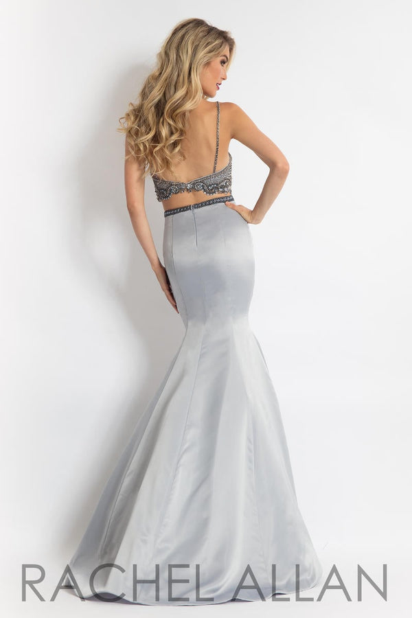 Rachel Allan 6147 Gunmetal Sweetheart 2 Piece Fit-n-Flare Dress Rachel Allan 