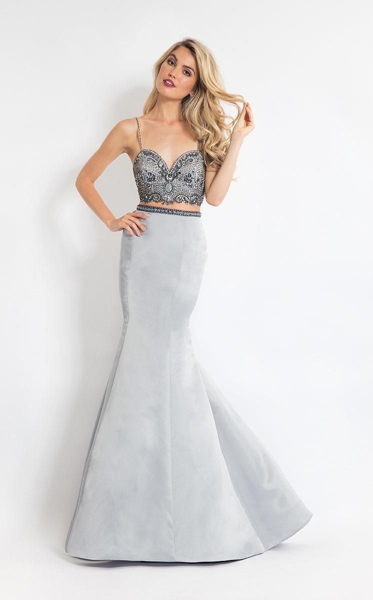 Rachel Allan 6147 Gunmetal Sweetheart 2 Piece Fit-n-Flare Dress Formalwear Outlet Rachel Allan 6147 Gunmetal Sweetheart 2 Piece Fit-n-Flare Dress Formalwear Outlet