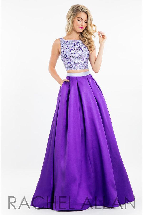 Rachel Allan 7515 Lilac Purple 2 Piece Ballgown Rachel Allan 