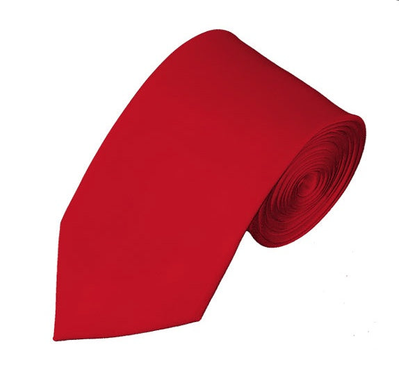 New Red Self Tie Slim Long Tie Not specified 
