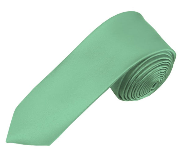 Solid Sage Green Skinny Tie