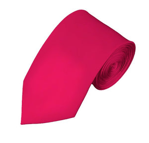 New Fuchsia Self Tie Slim Long Tie Not specified 