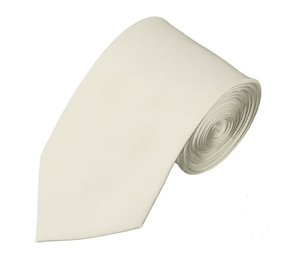 New Cream Self Tie Slim Long Tie Not specified 