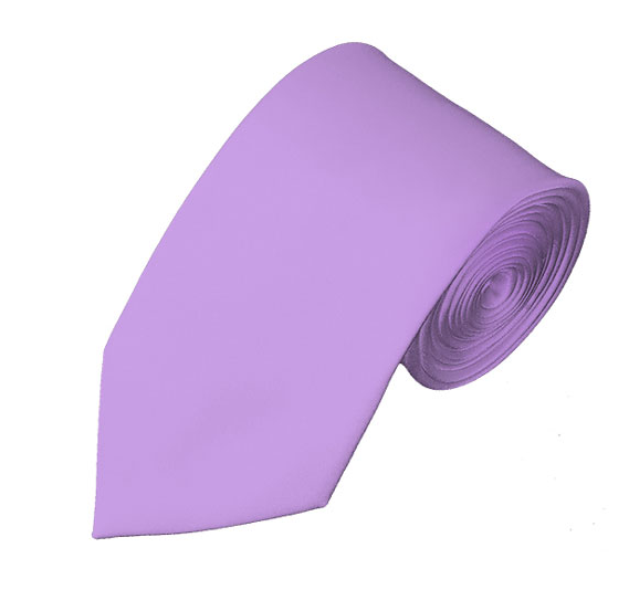 New Lavender Self Tie Slim Long Tie
