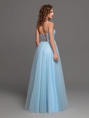 Sparkle Prom 72250 Ice Blue Tulle A-Line Dress Sparkle Prom Collection 