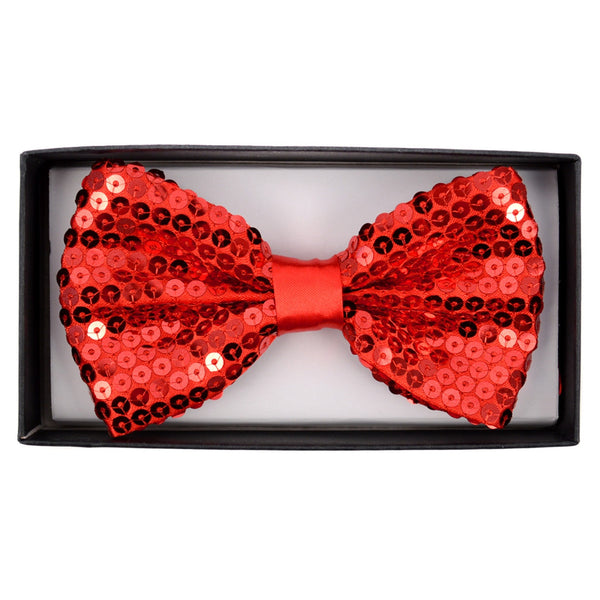 New Red Sparkle Sequin 2.5" Bow Tie