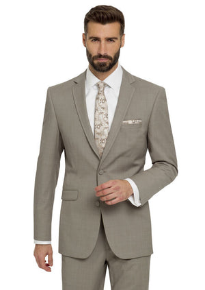 Sand Slim Fit Suit Jacket & Pant by Allure Men Allure Men 
