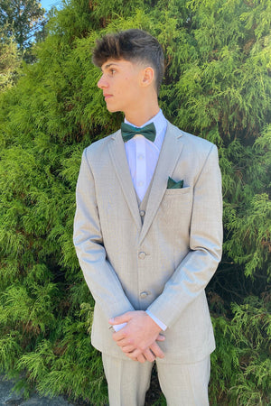 Sand Brunswick Slim Fit Suit by Allure Men Allure Men 