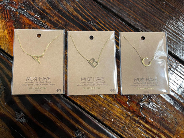 Small Initial Necklace