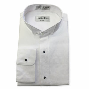 New "White Tie" Pique Wing Collar Tuxedo Shirt Tuxedo Park 